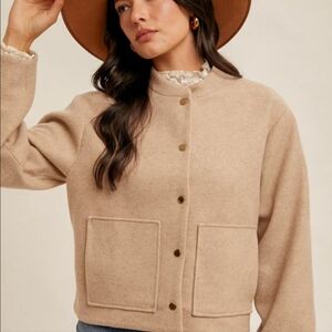 Hem & Thread Bomber Style Jacket NWT